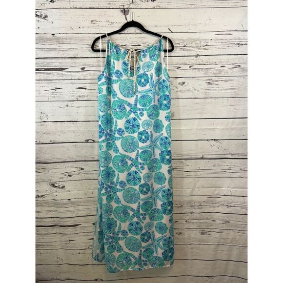 Women's Lilly Pulitzer Sundress Dress, Blue, White, S/P - Picture 2 of 8